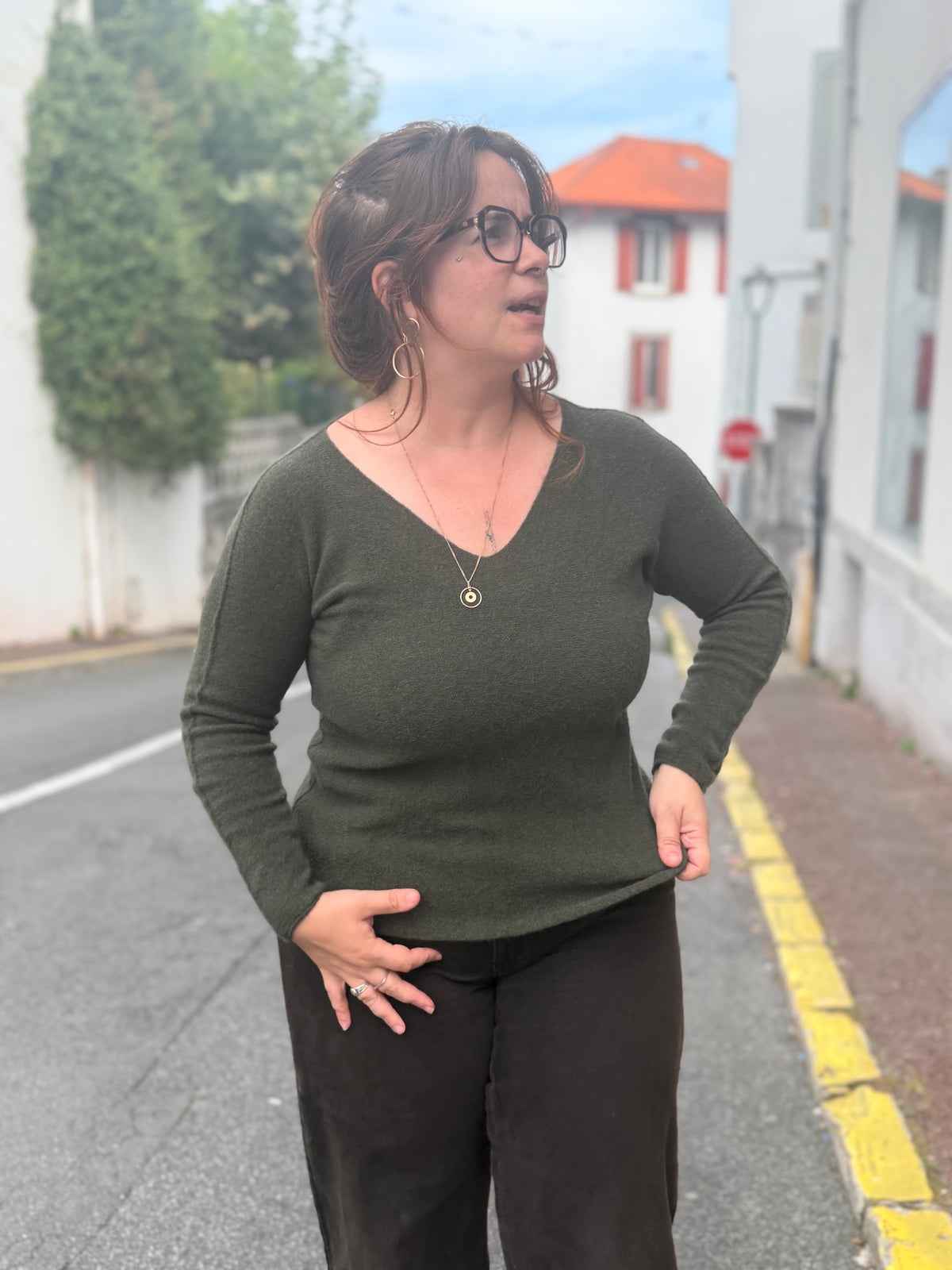 Pull col V — 8 couleurs | Matières nobles | Modadom