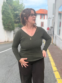 Pull col V — 8 couleurs | Matières nobles | Modadom