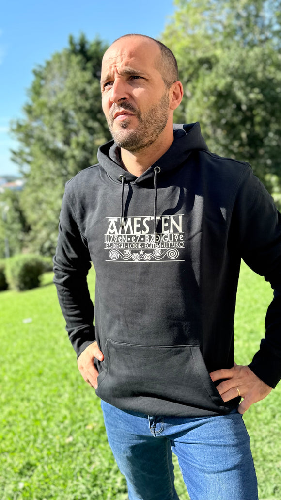 Sweat à capuche EZ KEXA “Amesten” – Rêver c’est résister – Coton bio & recyclé – 2 coloris