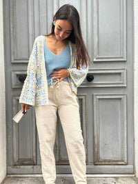 Pantalon Effet Lin Taille Unique – Collection Été 2026