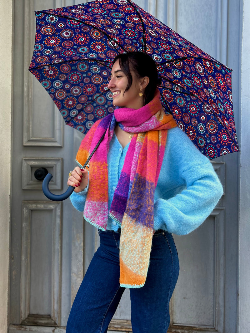 💖 Grosse Écharpe Carreaux Multicolore – Pour les journées grises