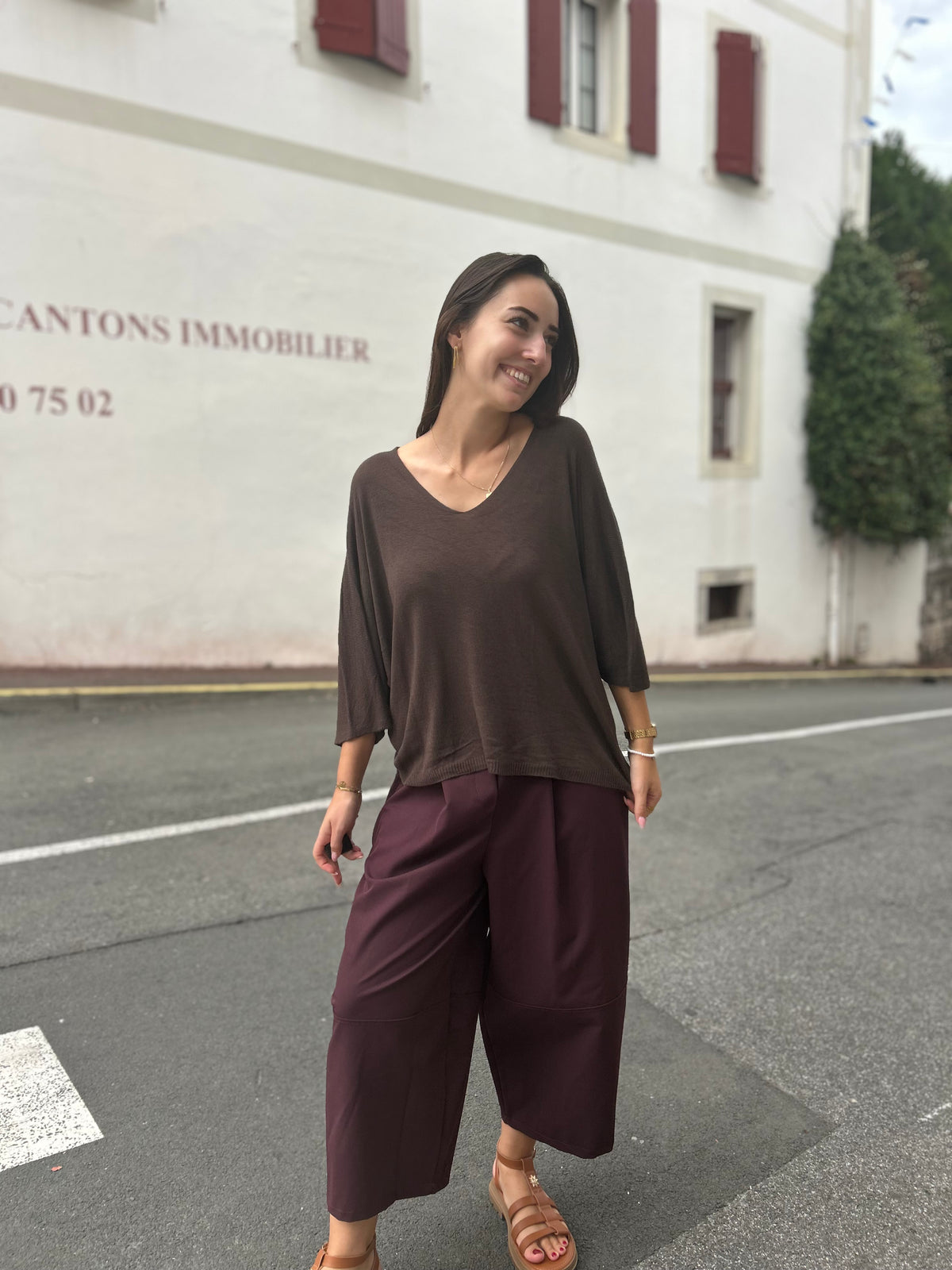 Pull léger manches chauve-souris – plusieurs couleurs