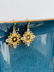 Boucles d’oreille acier - Jolie fleur