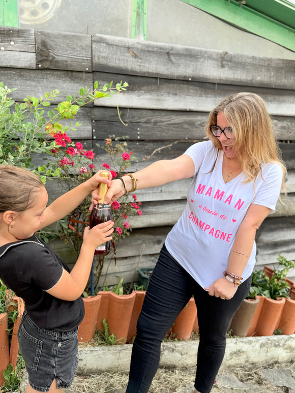 T-shirt champagne maman tendance Modadom