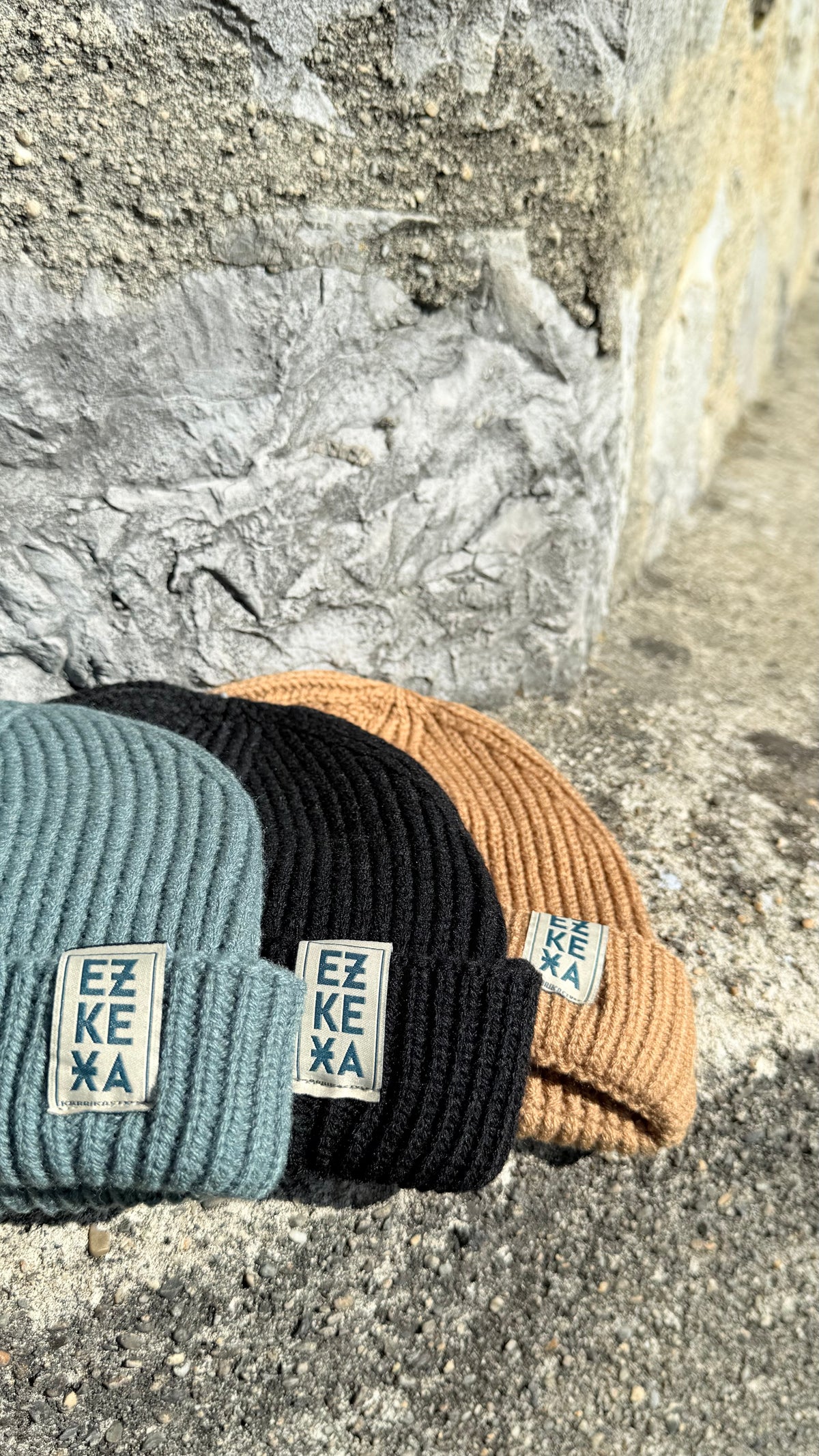 Bonnet marin EZ KEXA – Modèle Arrantzale – Biscuit, Noir ou Vert Foncé