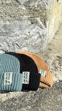 Bonnet marin EZ KEXA – Modèle Arrantzale – Biscuit, Noir ou Vert Foncé