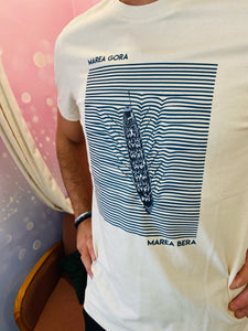 tshirt ez kexa confortable beige marea trainiere coton bio