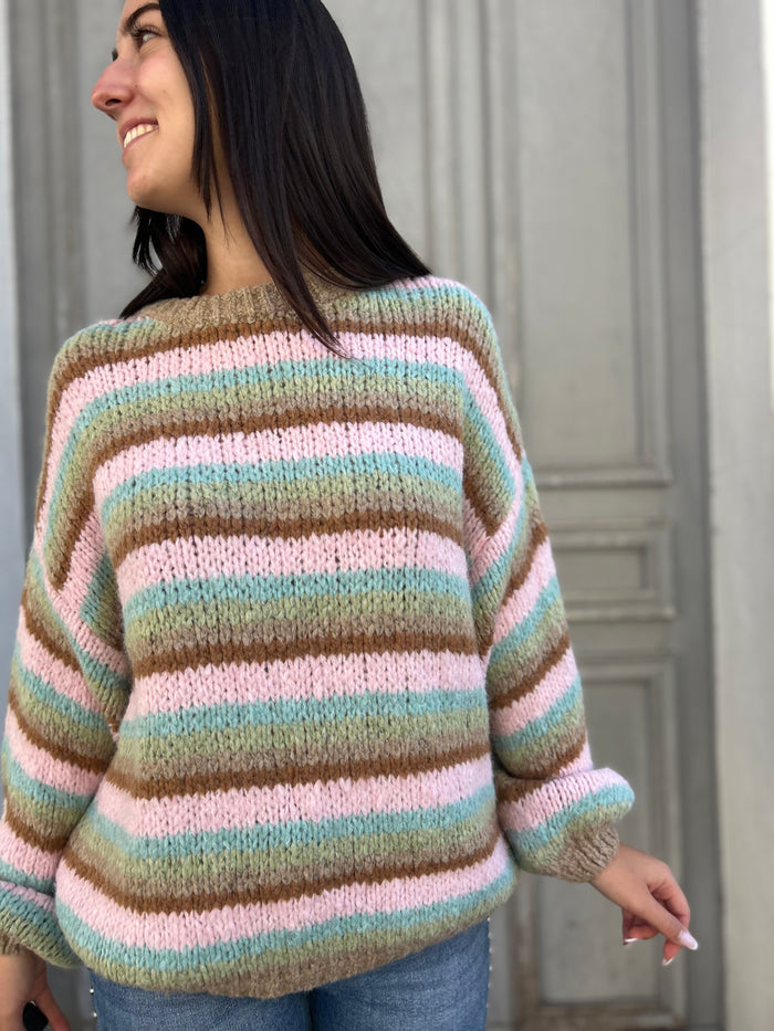 Pull Rainbow rayé ✨🍁
