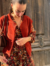 Gilet sans manches femme effet velours fin – Txaleko