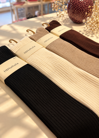 Chaussettes hautes femme coton – spécial bottes