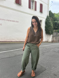 Barrel Pants  – Taille Unique | Noir, Kaki, Beige