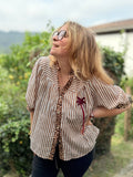 Chemise rayée léopard tendance Modadom