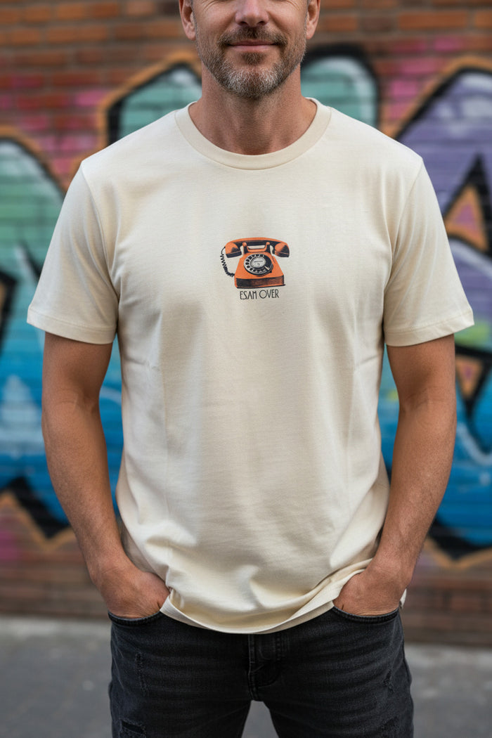 T-shirt ESAN EZ KEXA Crème Moucheté – Coton Bio Ultra Doux | Marque Basque de Sare