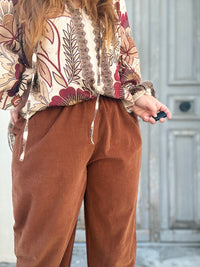 Pantalon barrel grande taille