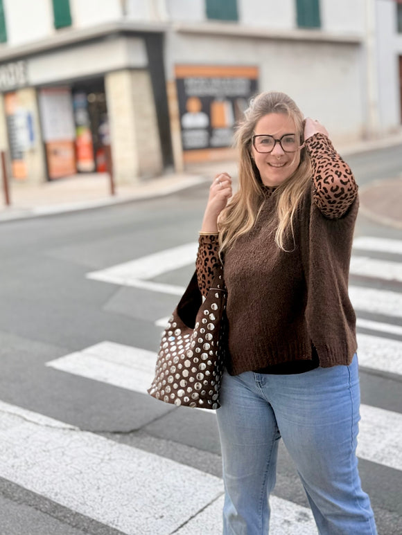 🟤 pull sans manche chocolat – la pièce doudou à superposer sans modération