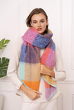 🧣 Grosse Écharpe Carreaux Multicolore – Pour les journées grises