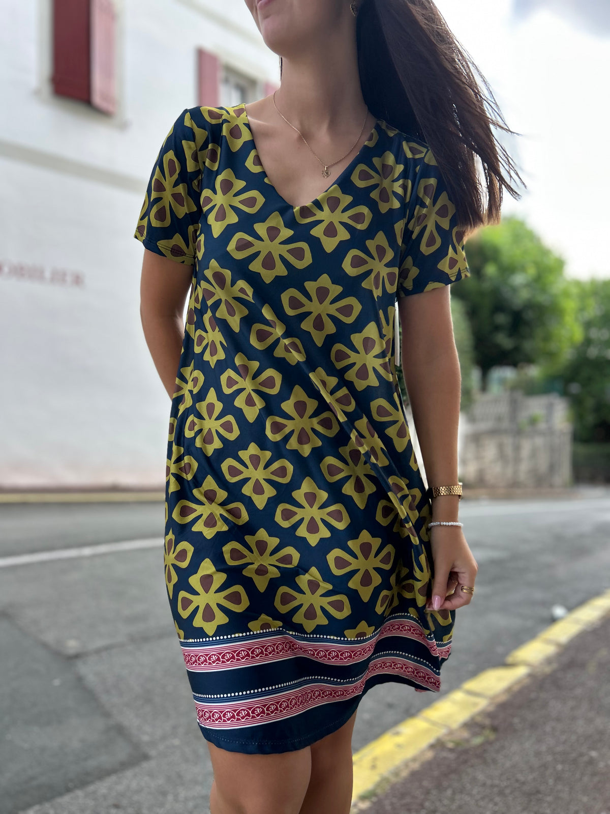Robe Licra Manches Courtes | Taille Unique | Plusieurs Coloris
