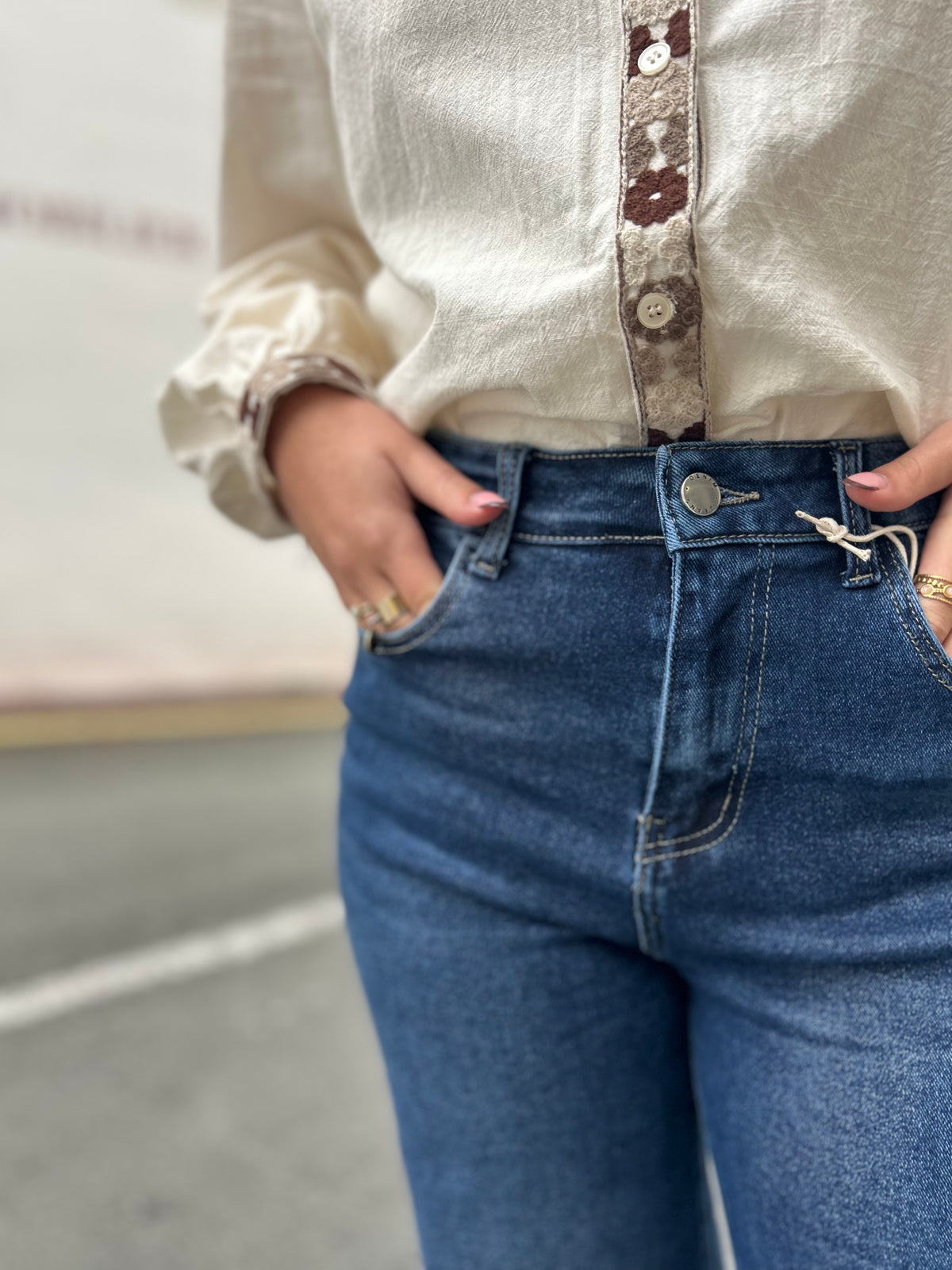 Jean femme The Contemporary coupe large