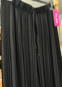 Pantalon plissé palazzo noir 