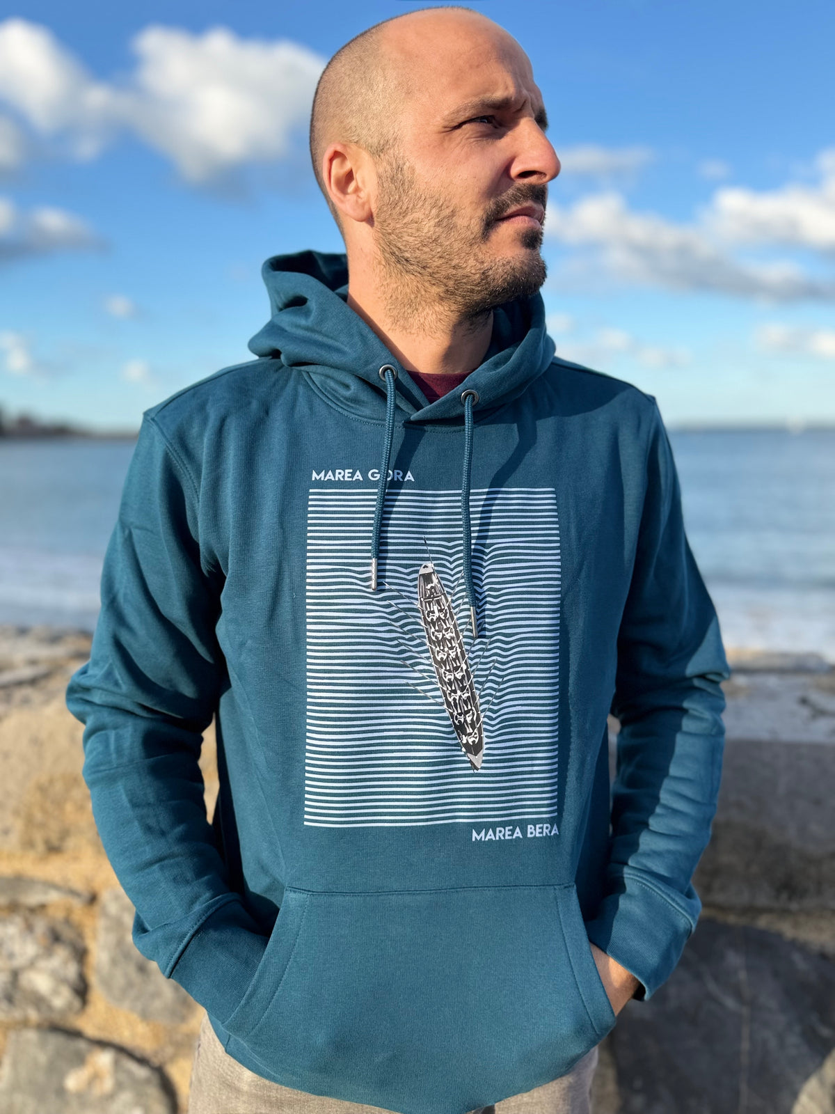 Sweat mixte Ez Kexa MAREA – Intérieur doux et poche centrale