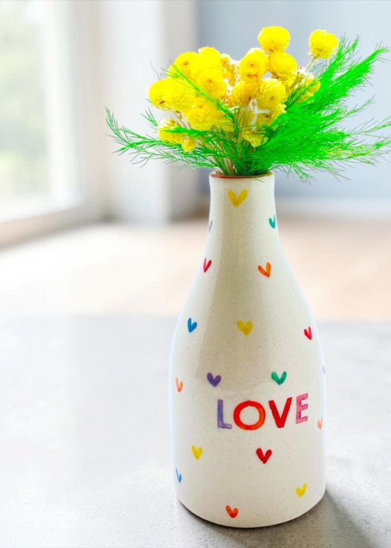 Vase Bud Lovehearts