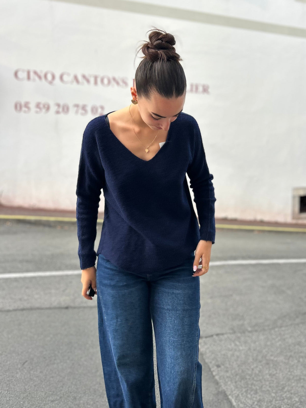 Pull col V — 8 couleurs | Matières nobles | Modadom