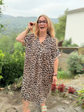 Robe oversize léopard tendance 2025 Modadom
