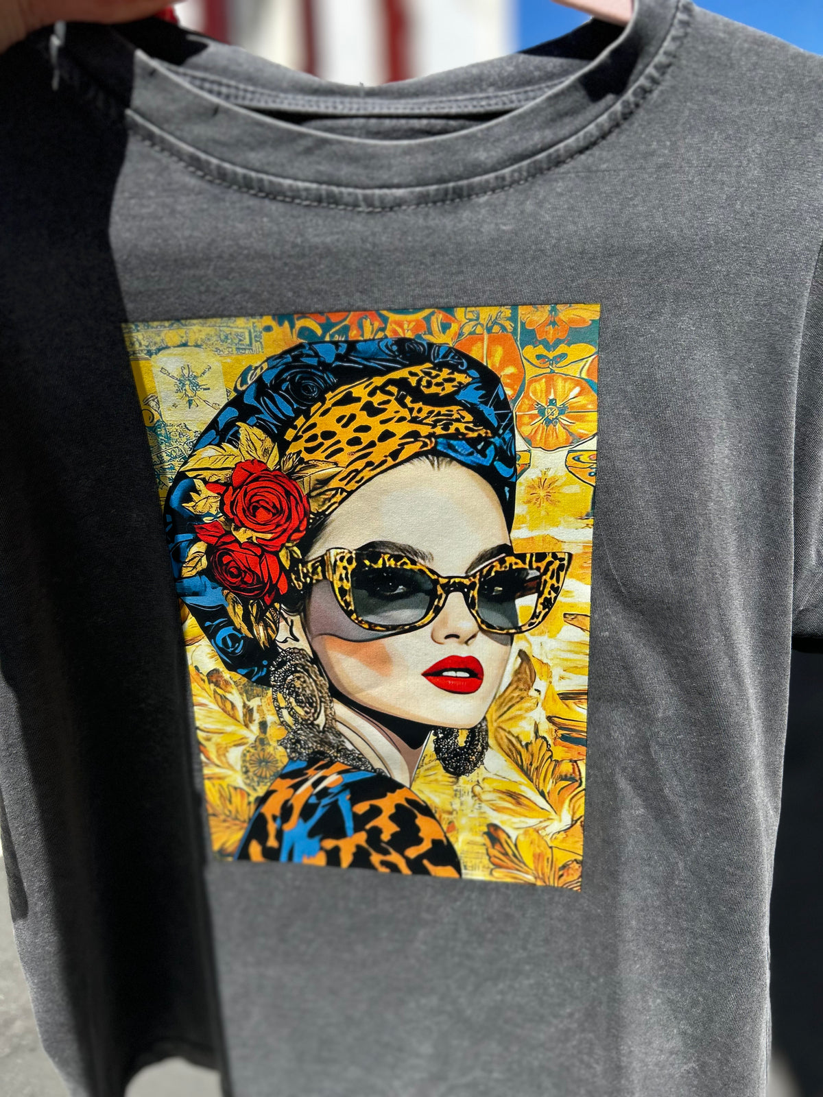 T-shirt Frida Kahlo – Imprimé Artistique Taille Unique