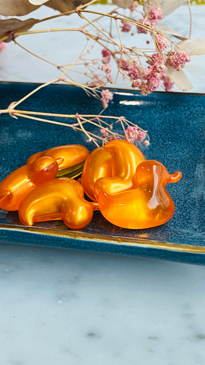 Perle de bain - canard - abricot