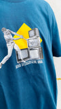 Tshirt - Ez kexa - Telebista- Bleu paon
