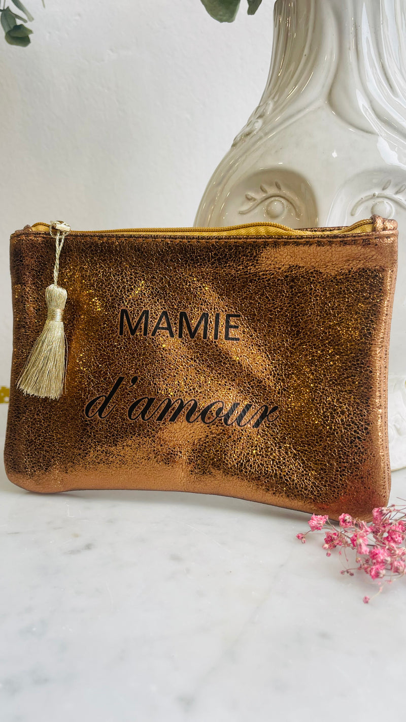 Pochette - mamie d’amour - métallisé