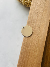 Pendentif personnalisable plaqué or