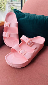 Sandales - nu pied - confort - Rose