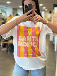 T-shirt Blanc Imprimé Graphique