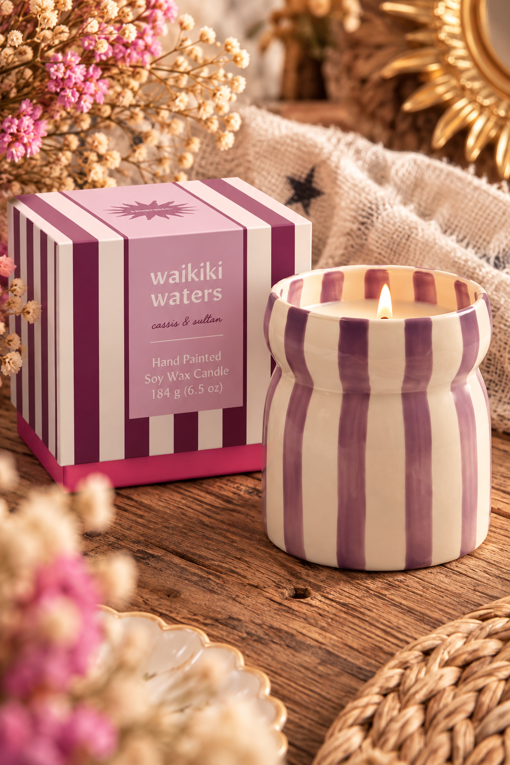 Bougie Cabana Waikiki Waters – Glycine & Saule PADDYWAX