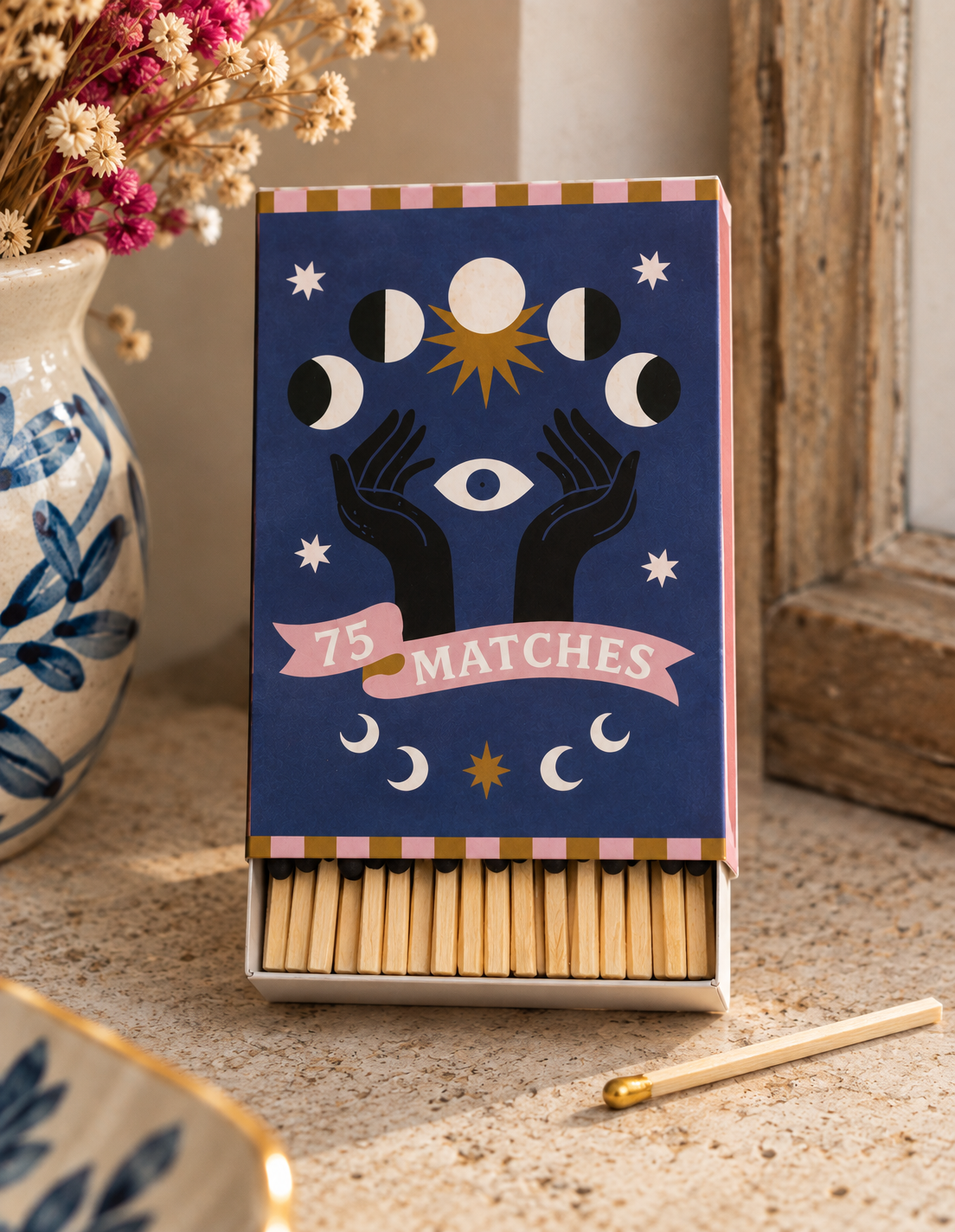 Boîte de 75 allumettes A Dopo Moon Phases PADDYWAX