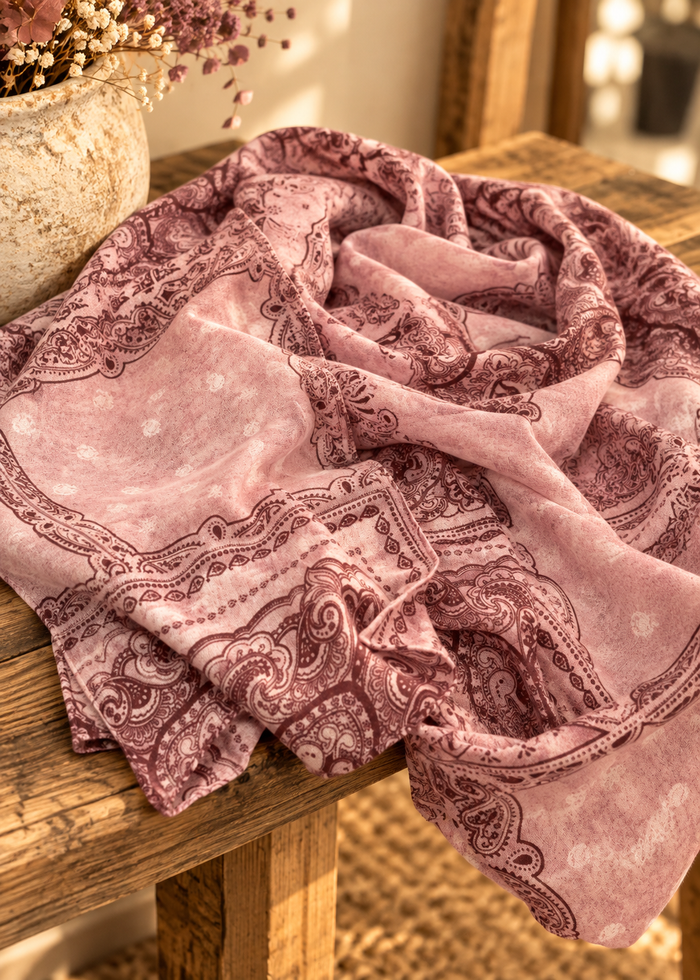 Écharpe fine femme 90 × 180 cm – viscose ultra douce