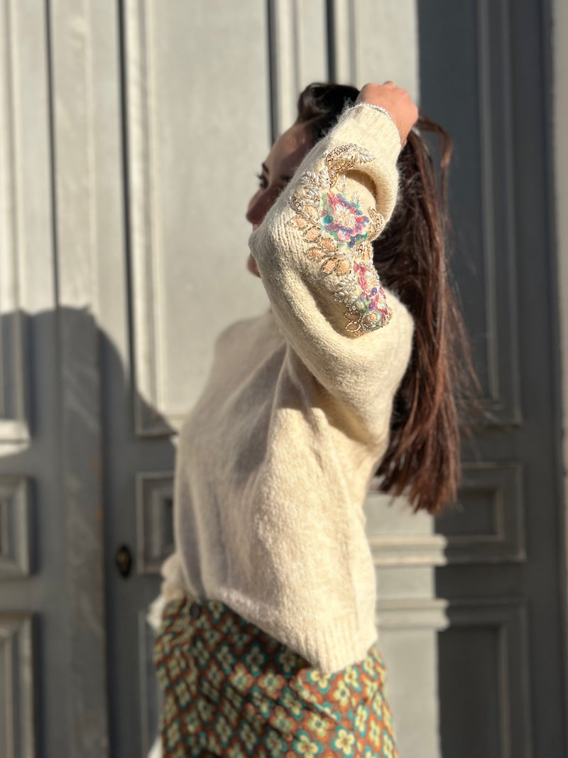 PULL élégance brodée 🎄🥂