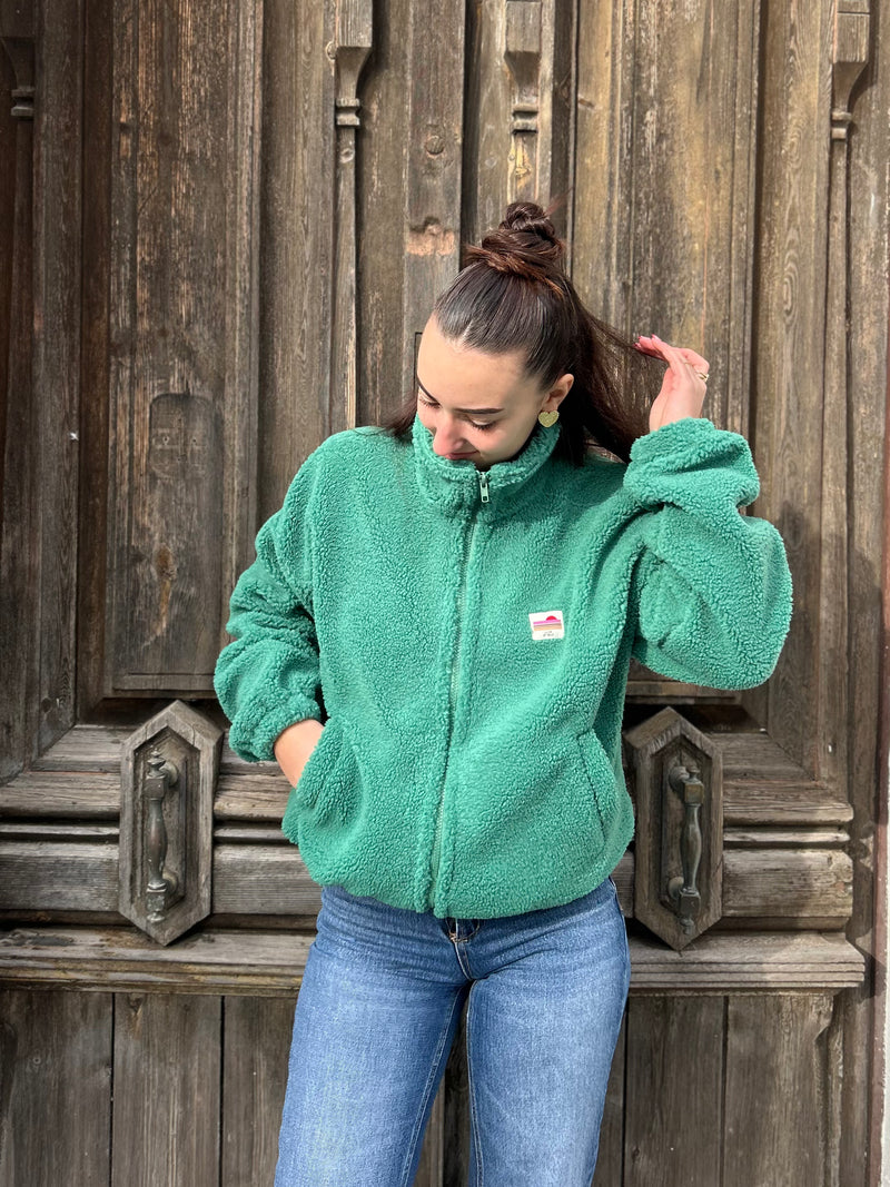 Veste Teddy Bear – douceur absolue - Verte