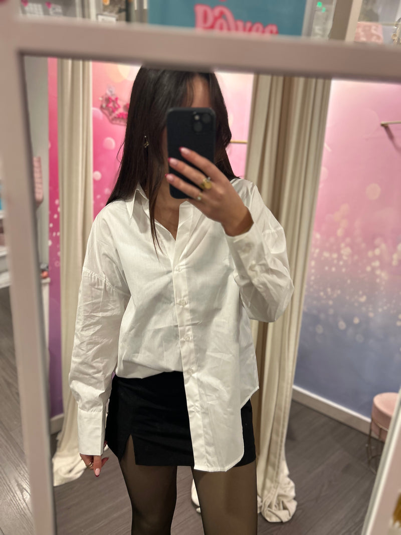 🤍 Chemise blanche "Elena" en popeline – Le basique chic indispensable