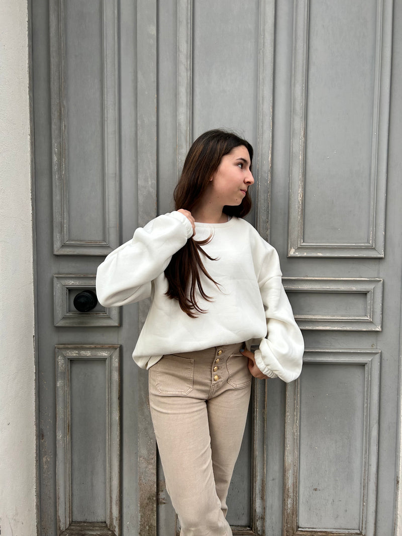 🤍 Sweat LIBERTÉ – Écru