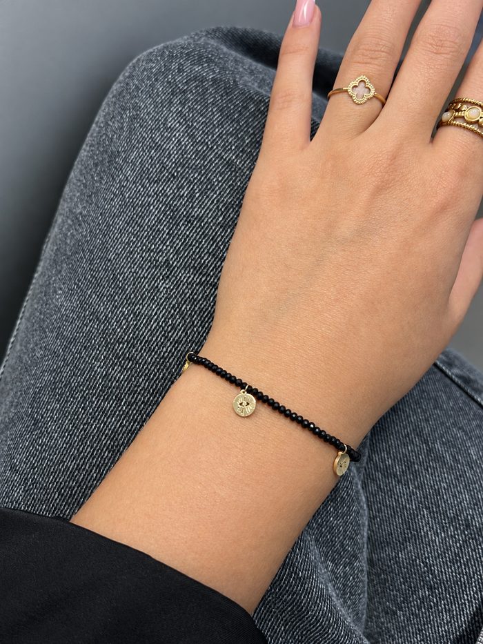 bracelet perles | acier inoxydable
