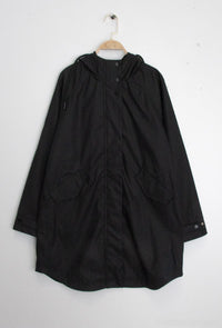 Veste Imperméable Longue – Noir
