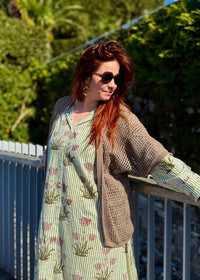 Gilet Mi-long en Maille | Taille Unique