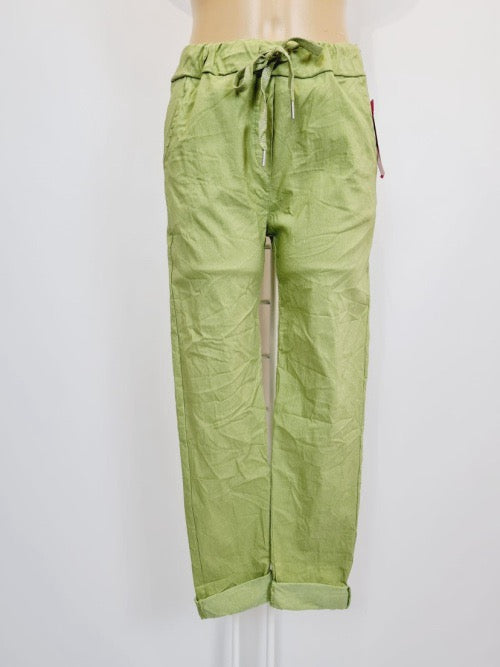 Pantalon Confort - vert anis