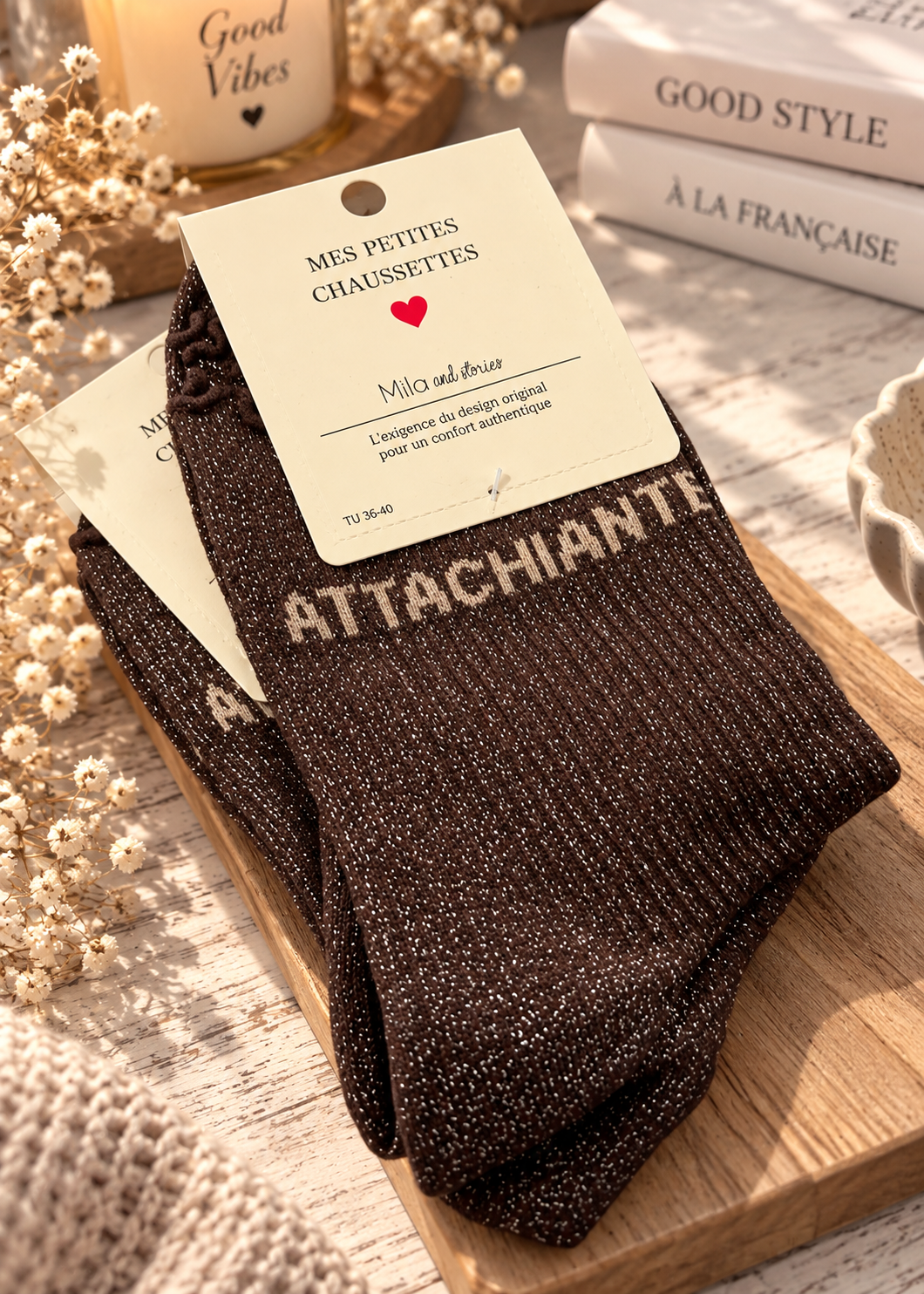 Chaussettes "Attachiante"