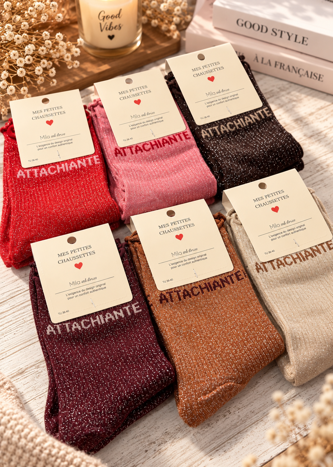 Chaussettes "Attachiante"