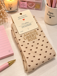 Chaussettes "Amour Liberté Rosé"