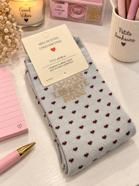 Chaussettes "Amour Liberté Rosé"