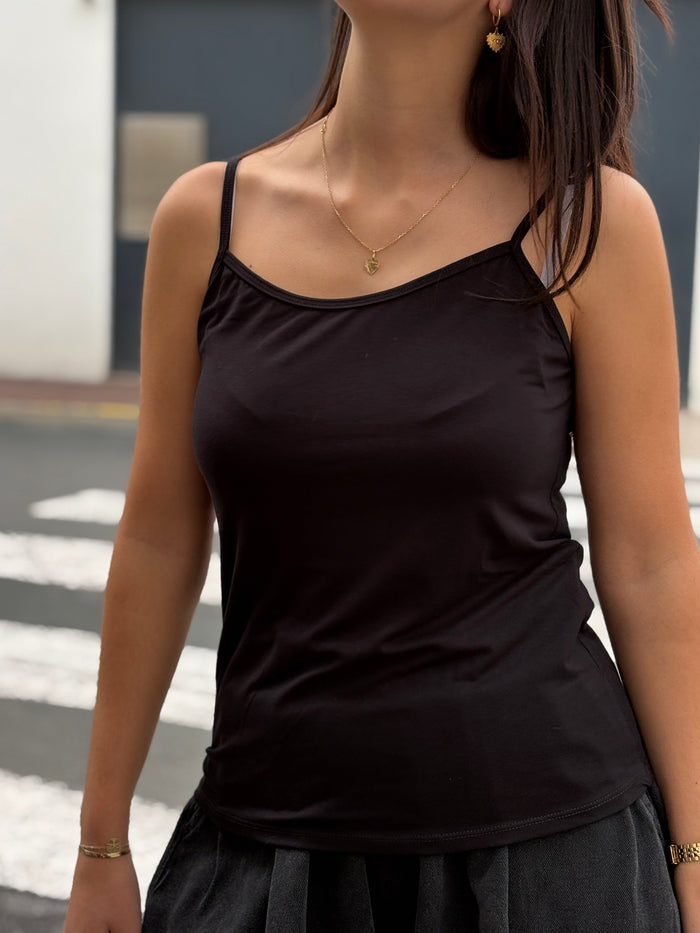 Débardeur basic femme effet seconde peau